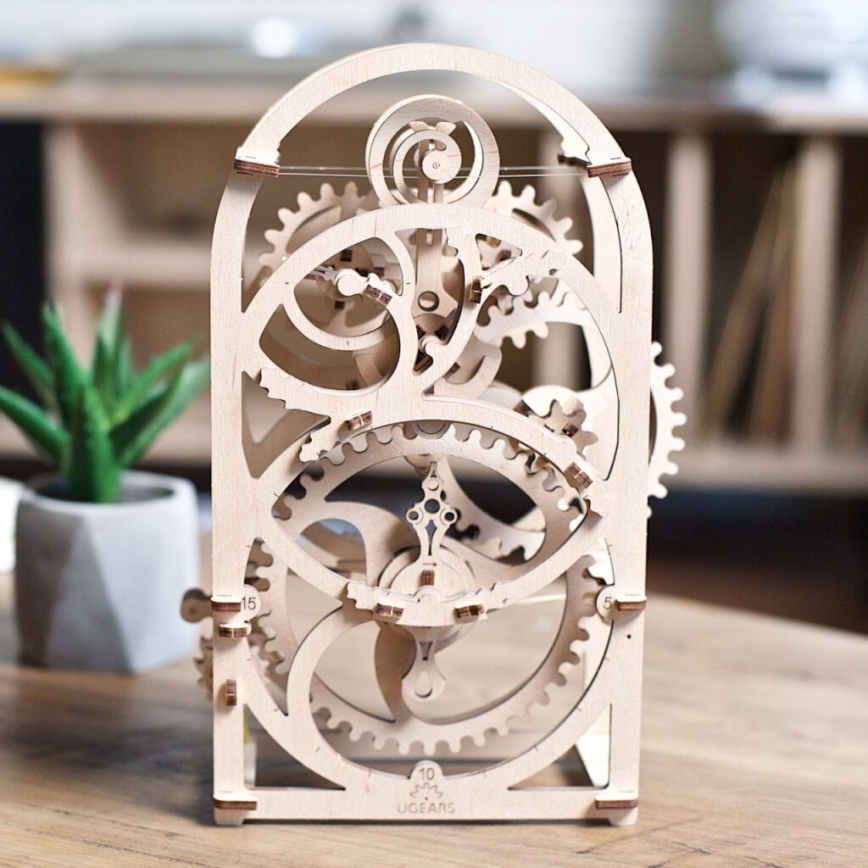 Ugears - 3D drewniane puzzle mechaniczne mechanizm zegarowy