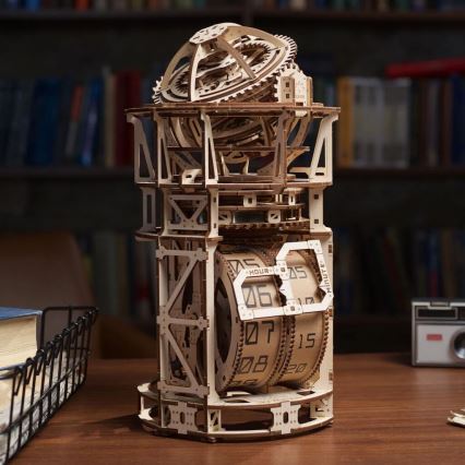 Ugears - 3D drewniane puzzle mechaniczne mechanizm zegarowy z tourbillonem