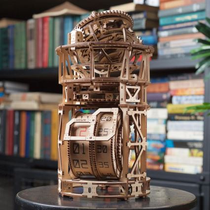 Ugears - 3D drewniane puzzle mechaniczne mechanizm zegarowy z tourbillonem