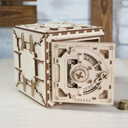 Ugears - 3D drewniane puzzle mechaniczne Sejf