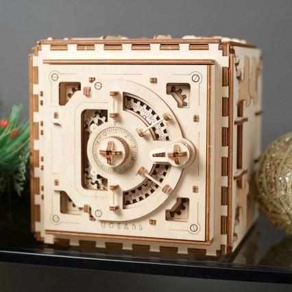 Ugears - 3D drewniane puzzle mechaniczne Sejf