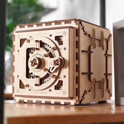 Ugears - 3D drewniane puzzle mechaniczne Sejf