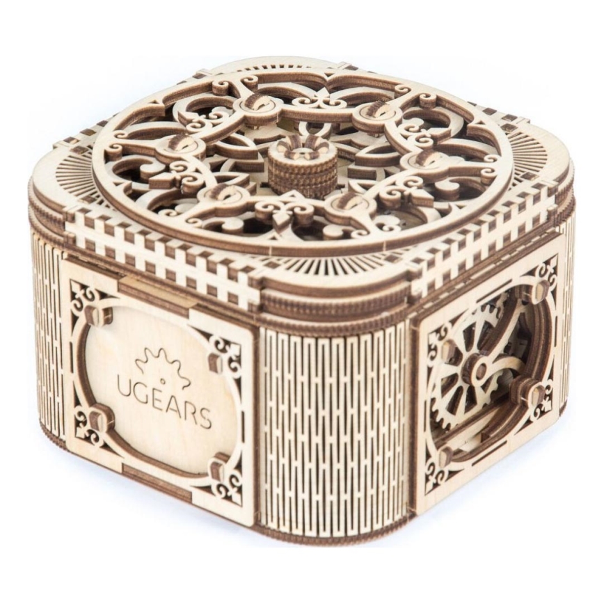 Ugears - 3D drewniane puzzle mechaniczne Szkatułka na biżuterię