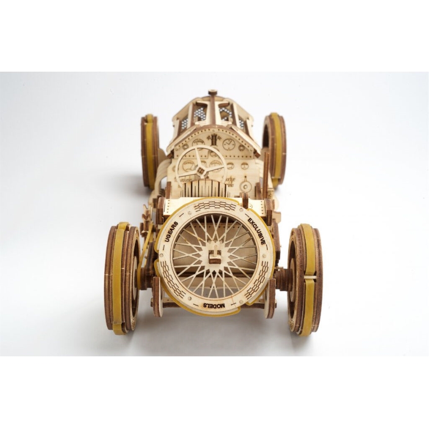 Ugears - 3D drewniane puzzle mechaniczne U9 Samochód Grand Prix