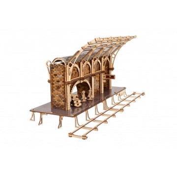 Ugears - Drewniane mechaniczne puzzle 3D Peron kolejowy Harry’ego Pottera