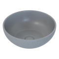 Umywalka nablatowa BERGEN Ø 39 cm beton/szary