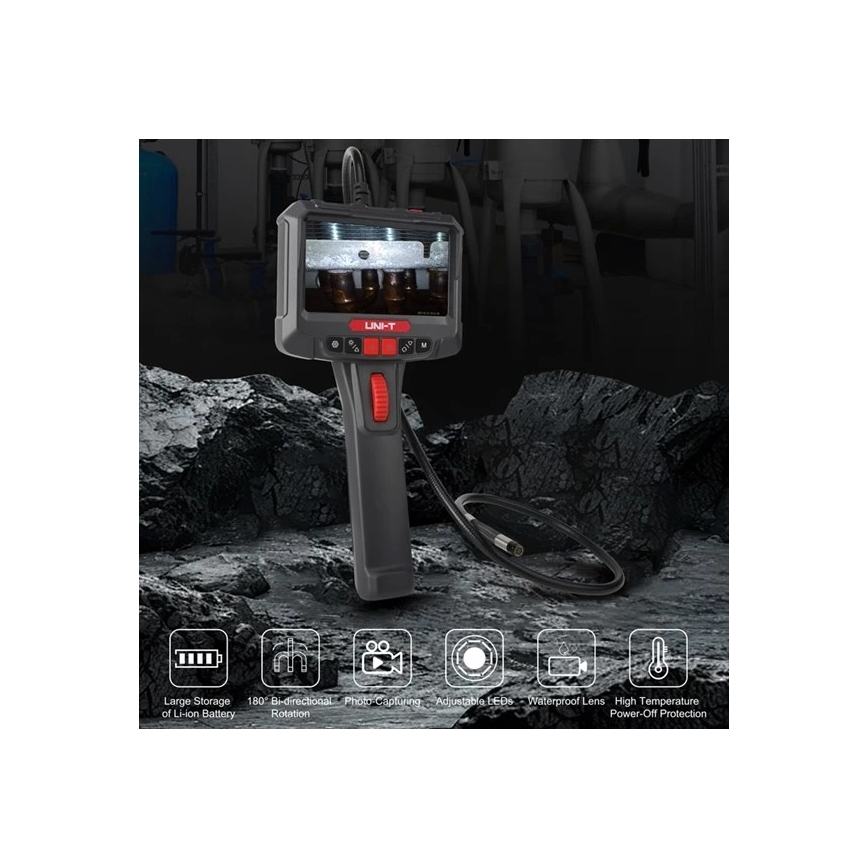 Uni-T UT663B - Kamera inspekcyjna 3,7V 3000 mAh IP67 3m
