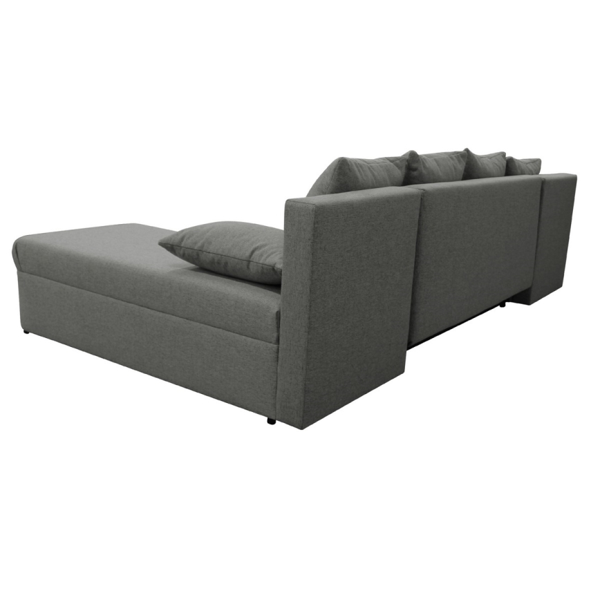 Uniwersalna rozkładana narożna sofa z miejscem do przechowywania do U ALMEIDA antracyt