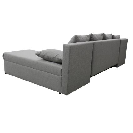Uniwersalna rozkładana narożna sofa z miejscem do przechowywania do U ALMEIDA szary
