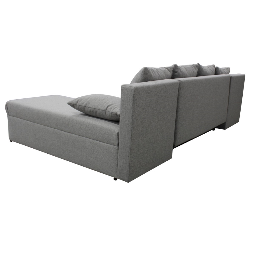Uniwersalna rozkładana narożna sofa z miejscem do przechowywania do U ALMEIDA szary
