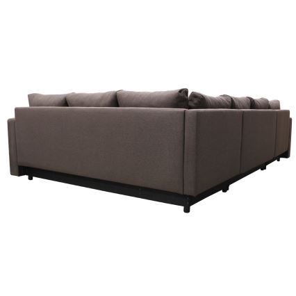 Uniwersalna rozkładana narożna sofa z miejscem do przechowywania do U SEYA brązowy