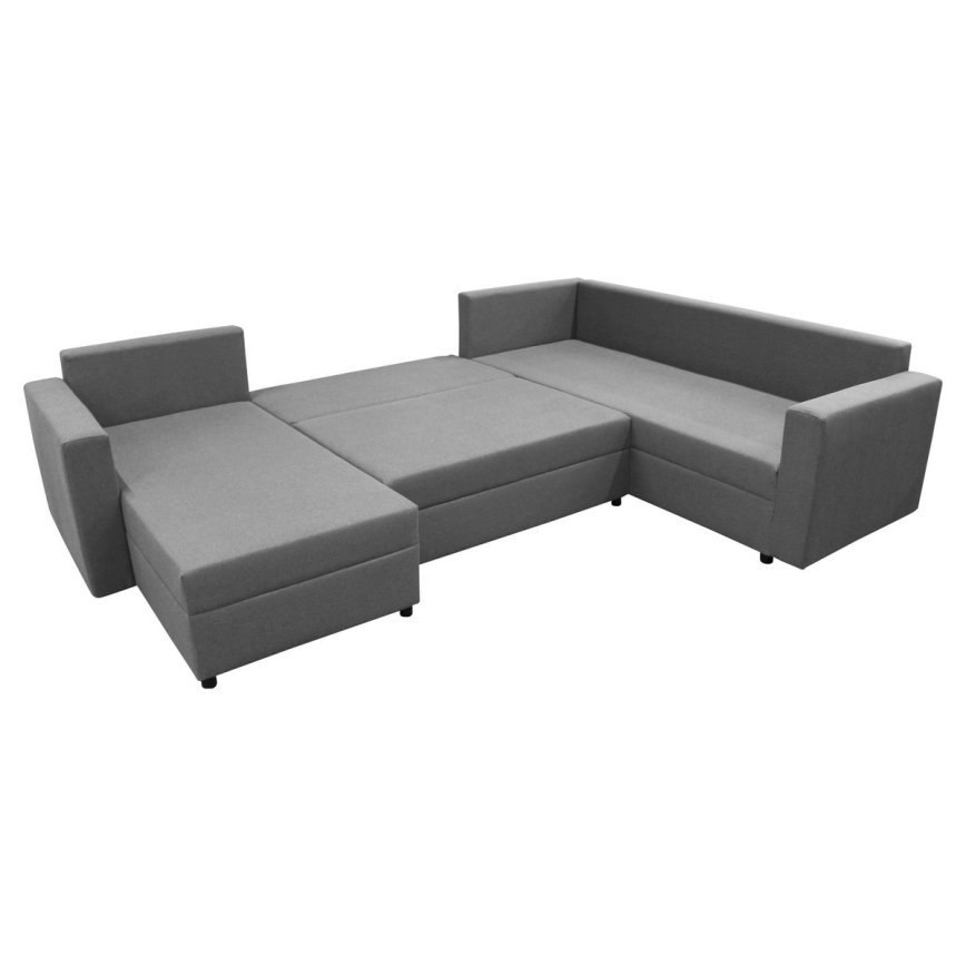 Uniwersalna rozkładana narożna sofa z miejscem do przechowywania do U SEYA szary