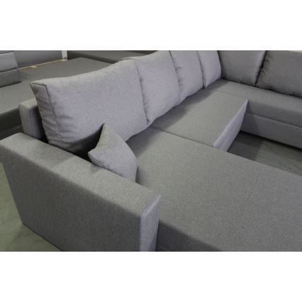 Uniwersalna rozkładana narożna sofa z miejscem do przechowywania do U SEYA szary