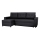 Uniwersalna rozkładana  tapicerowana sofa z funcją spania i miejscem do przechowywania SEVILLA antracyt