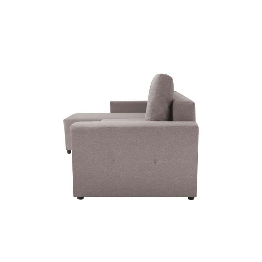 Uniwersalna rozkładana  tapicerowana sofa z funcją spania i miejscem do przechowywania SEVILLA szary