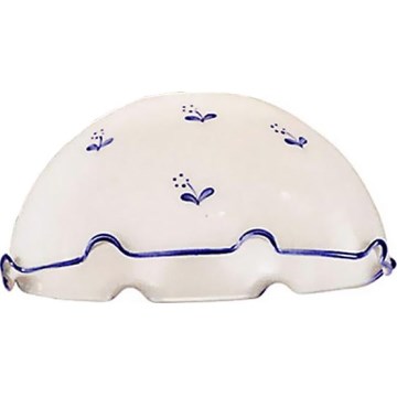 Uniwersalne szkło zamienne NONNA E27 o średnicy 20 cm białe/niebieskie