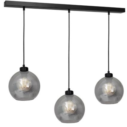 Uniwersalne szkło zamienne SOFIA E27, śr. 20 cm, dymne czarne