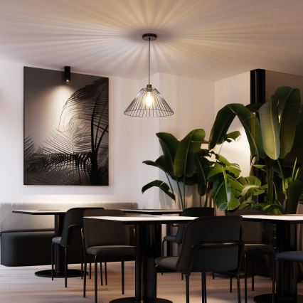 Uniwersalny abażur CURITIBA, śr. 45 cm, czarny