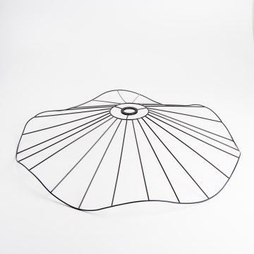 Uniwersalny abażur CURITIBA, średnica 80 cm, czarny