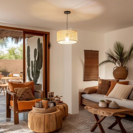 Uniwersalny abażur KERIA, śr. 40 cm, beżowy