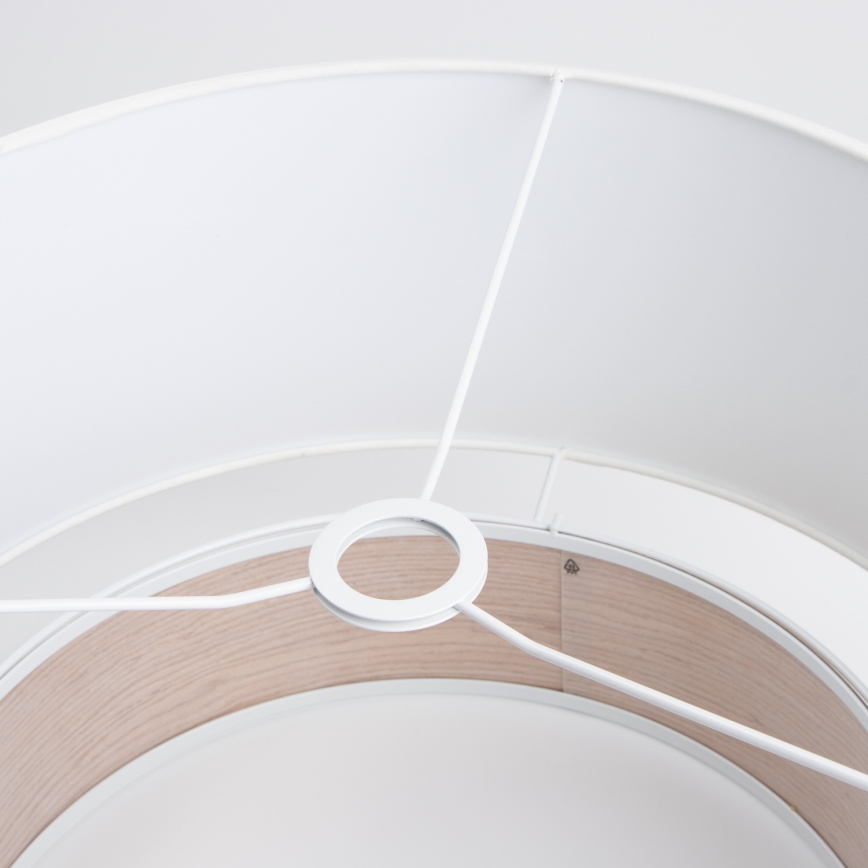 Uniwersalny abażur KERIA, średnica 50 cm, biały/brązowy