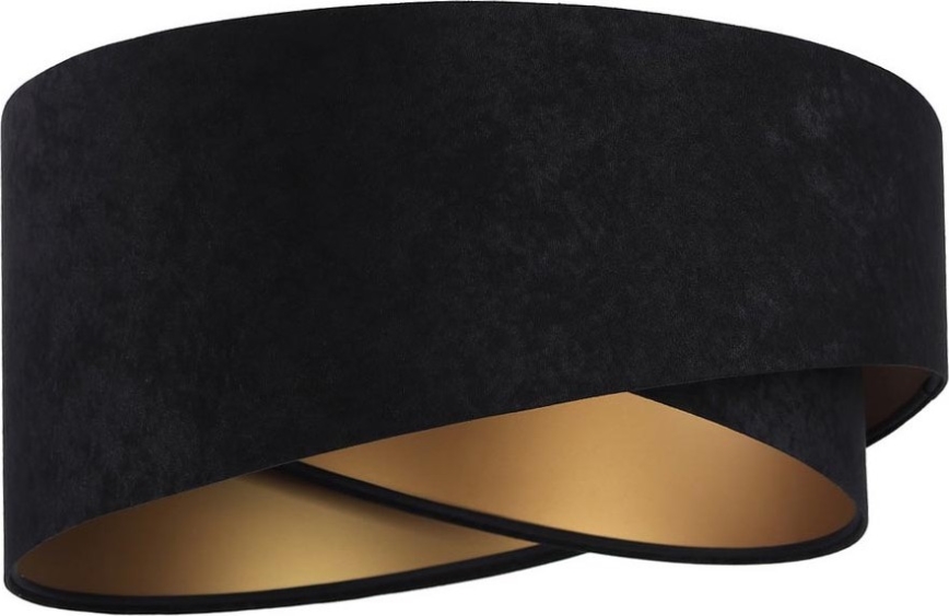 Uniwersalny klosz GALAXY E27 o średnicy 45 cm czarny/złoty