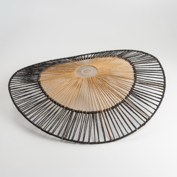 Uniwersalny klosz KERIA, średnica 80 cm, brązowy/czarny