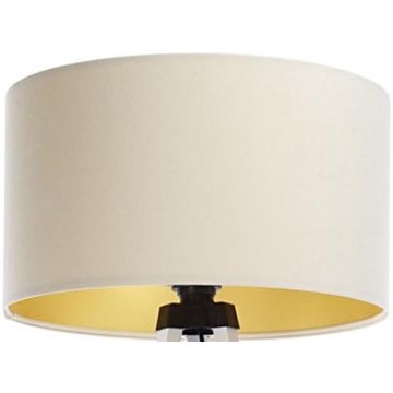 Uniwersalny klosz STANDART E27 o średnicy 45 cm kremowo-złoty