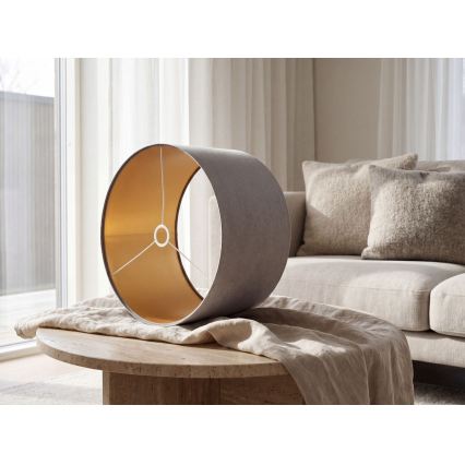 Uniwersalny klosz STANDART E27 o średnicy 45 cm szary/złoty