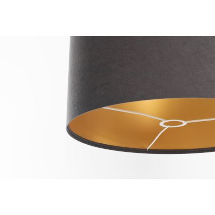 Uniwersalny klosz STANDART E27 o średnicy 45 cm szary/złoty