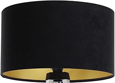 Uniwersalny klosz STANDART E27 śr. 45 cm czarny/złoty