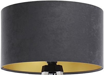 Uniwersalny klosz STANDART E27 śr. 45 cm szary/złoty