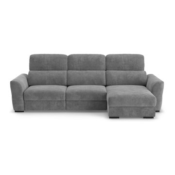 Uniwersalny rozkładana sofa narożna z miejscem do przechowywania TRENTO szary