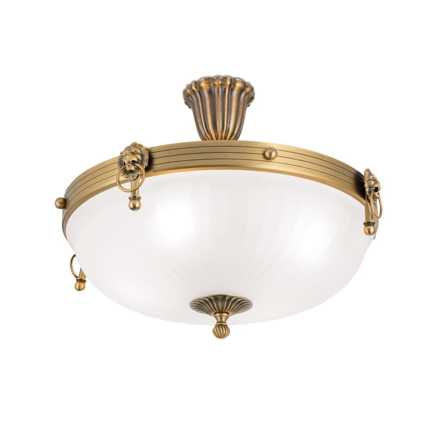 Uniwersalny szklany klosz zamienny ROCCA E27, średnica 40 cm, biały