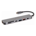 USB hub 7w1 Power Delivery 100W HDMI 4K