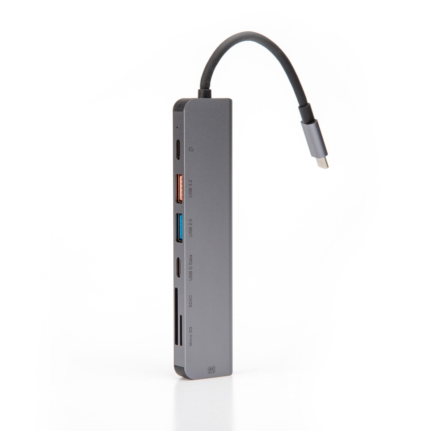 USB hub 7w1 Power Delivery 100W HDMI 4K