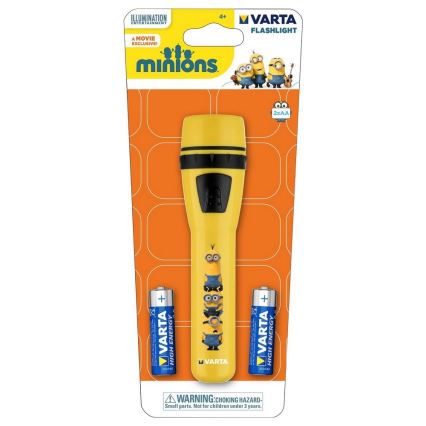 Varta 15610 - LED Latarka dziecięca MINIONS LED/2xAA żółta