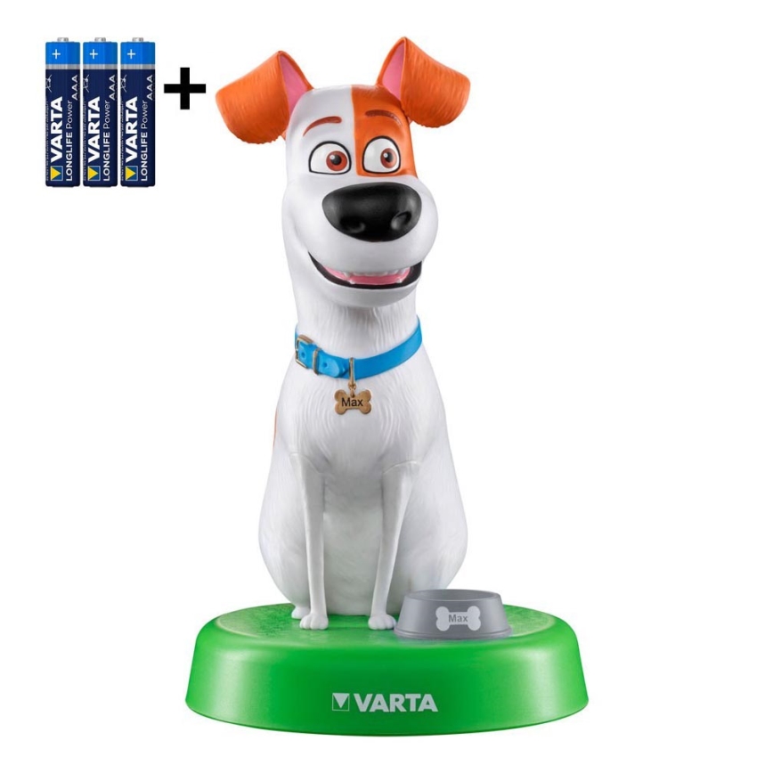 Varta 15641 - LED Dziecięca lampka THE SECRET LIFE OF PETS LED/3xAAA