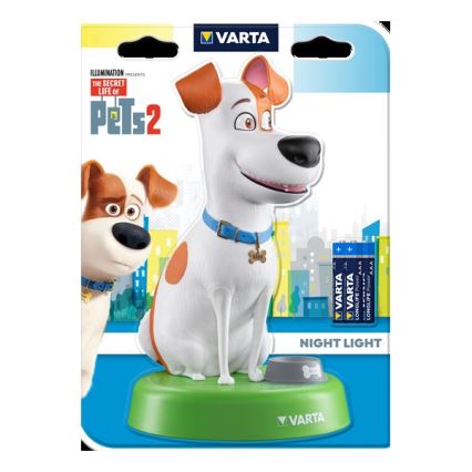 Varta 15641 - LED Dziecięca lampka THE SECRET LIFE OF PETS LED/3xAAA