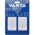 Varta 16624101402 - ZESTAW 2x LED Lampka nocna z czujnikiem NIGHT LIGHT LED/3xAAA