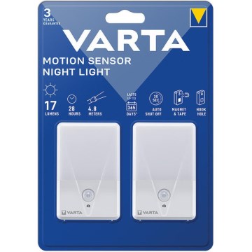 Varta 16624101402 - ZESTAW 2x LED Lampka nocna z czujnikiem NIGHT LIGHT LED/3xAAA