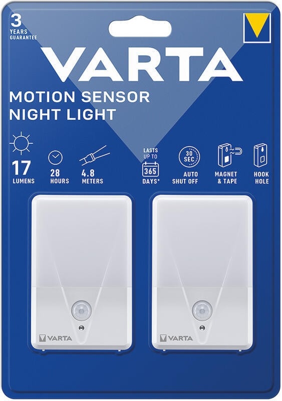 Varta 16624101402 - ZESTAW 2x LED Lampka nocna z czujnikiem NIGHT LIGHT LED/3xAAA