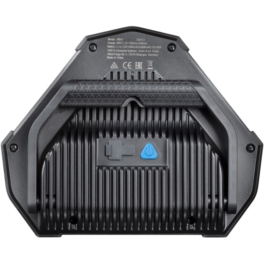 Varta 18647101401 - Przenośna latarka LED WORK FLEX LED/12W/5V 5200mAh IP54