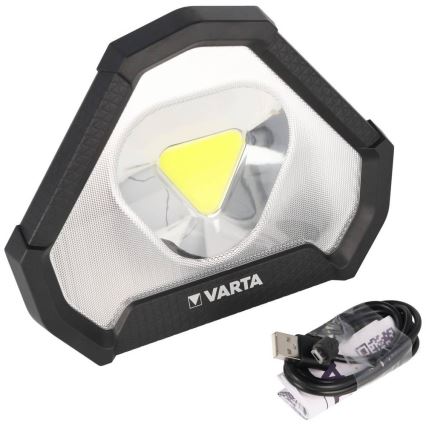 Varta 18647101401 - LED Przenośna latarka WORK FLEX LED/12W/5V 5200mAh IP54