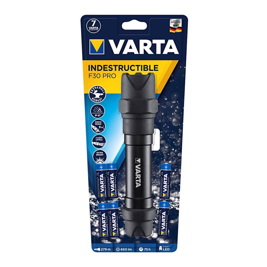 Varta 18714101421 - LED Latarka INDESTRUCTIBLE LED/6W/6xAA