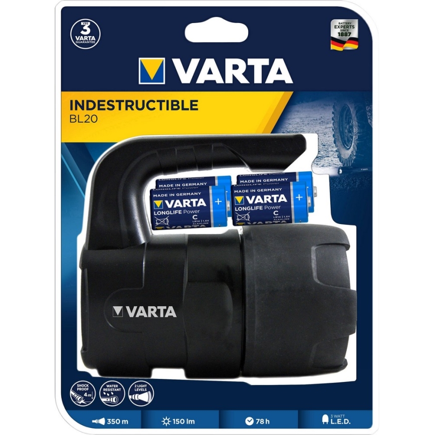 VARTA 18750 - LED Latarka LED/3W/4xC
