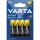 Varta 2006 - 4 szt. Baterie cynkowo-węglowe SUPER HEAVY DUTY AA 1,5V
