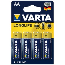 Varta 4106 - 4 szt. Baterie alkaliczne LONGLIFE EXTRA AA 1,5V