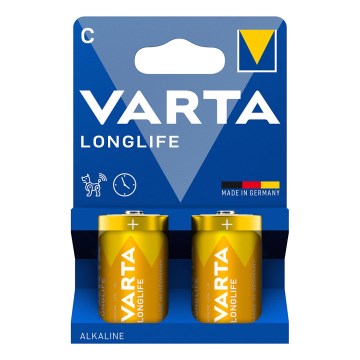 Varta 4114101422 - 2 szt Baterie alkaliczne LONGLIFE LR14/C 1,5V