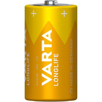 Varta 4114101422 - 2 szt Baterie alkaliczne LONGLIFE LR14/C 1,5V